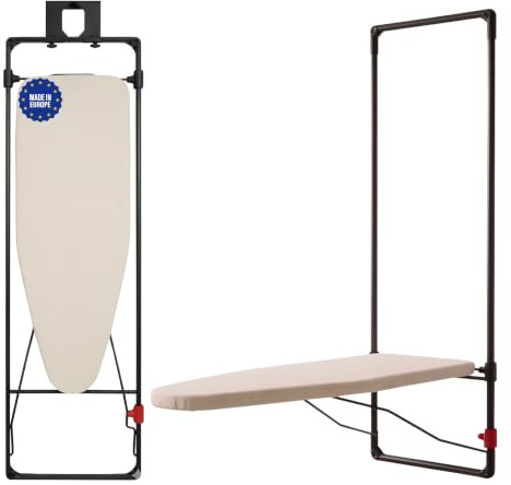 Erreke Tabla de Planchar Plegable de Pared o Puerta, Ahorro de Espacio
