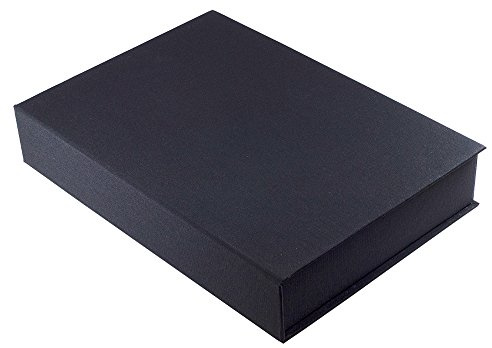 SEAWHITE 81413 - Caja de archivo DIN A3, caja de almacenamiento, 50 mm de profundidad, libre de ácidos, color antracita, para almacenamiento y presentación a largo plazo