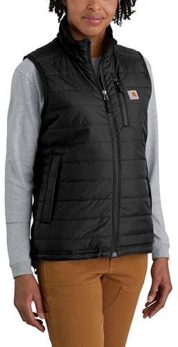Carhartt mens Gilliam Vest (Regular and Big & Tall Sizes) Outerwear, Black, Large US