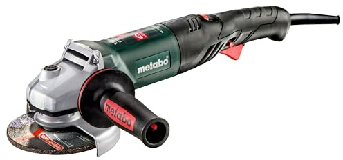 metabo Winkelschleifer WEV 1500-125 Quick RT - 1500 W, 125 mm Scheiben-Ø - Drehzahlregelung, Schnellspannmutter - Leistungsstark und ergonomisch für präzises Arbeiten - Inkl. Kunststoffkoffer
