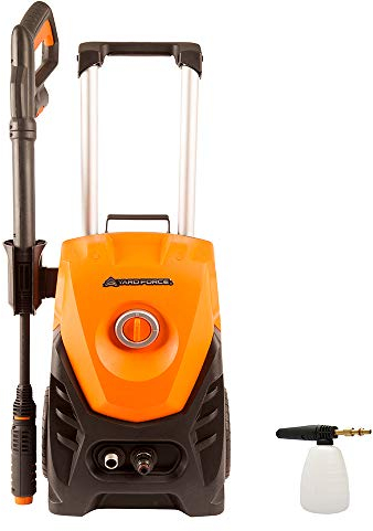 Yard Force 130 Bar 1800W High Pressure Washer with accessories, Orange and Black, 11.3 kg