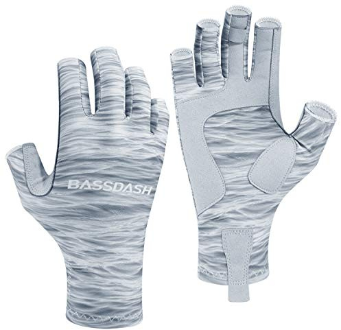 Bassdash ALTIMATE Gants de pêche UPF 50+ pour Femme Protection Solaire UV - pour Kayak pagaie randonnée Cyclisme Conduite tir entraînement