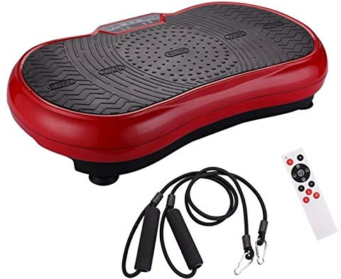 Placa vibratoria -200W 99 niveles 330 lb Peso máximo y pérdida de peso y tonificación, Entrenador de ejercicios con vibración, control remoto y bandas de resistencia (Tamaño: 68 * 40 * 16 cm