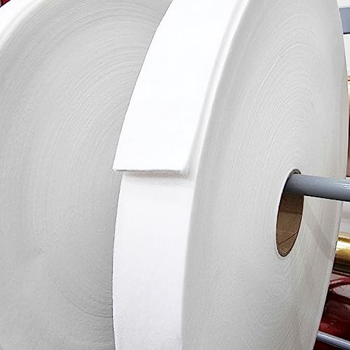 Iron On Fusible Volume Fleece Thick Wadding Batting Easy to Apply 40mm Wide Sewing Bag Making Quilting Crafting Heat & Bond Art Crafts (5 Metre)