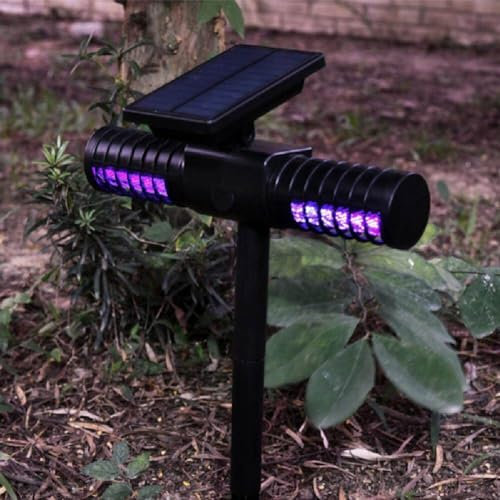Lpitoy 1pc Solar Powered Anti Mosquito Repellents Outdoor Usb Mosquito Fly Bug Insect Killer Trap Lamp Light Yard Garden Lawn Light