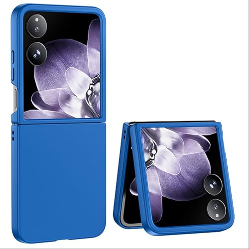 GIOPUEY Funda Compatible con Xiaomi Mix Flip, Material de PC Duro Carcasa, Cómodo Tacto Case, A Prueba de Golpes, Antihuellas - Dark Blue