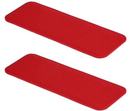 PATIKIL Fieltro Base Moldeador 12x5 Pulgadas, 2uds Bolsa Inferior Moldeador Almohadilla Monedero Forro Tablero Inserto Arco Esquina para Bolsos Mano Bolso Bandolera Bolso Mochila, Rojo