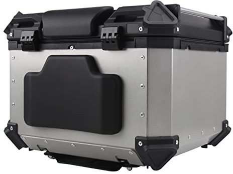 BOROCO Motorrad Topcase Rückenlehnen,Motorrad Gepäckkoffer Rückenkissen, Universelle Rückenlehne, Polyurethan, mit Selbstkleber (Normaler Stil)