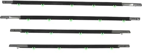 GRCFUMO 4 pièces joint de fenêtre de coupe-froid, ceinture de joint de garniture de fenêtre étanche, garniture de balayage de ceinture de joint de fenêtre de voiture