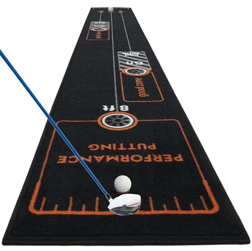 Tappetino da Putting per interni, tappetino da golf per allenamento indoor | tappetino da allenamento da golf arrotolabile tappetino da allenamento | aiuto per l'allenamento di golf riutilizzabile per
