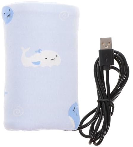 Abaodam Couvercle de biberon à usage général plus chaud biberons mangeoire l'eau des tout-petits biberon pour bébé chauffe-biberon portable pour le voyage chauffe biberon de voyage chiffon