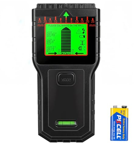 Detector de Cables y tuberías en Pared con Pantalla LCD