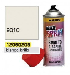 Spray Pintura Blanco Brillo Profundo 400 ml, El embalaje puede variar