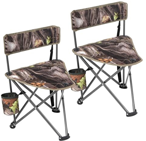 REDCAMP 2 Pack Tripod Hunting Chairs for Blinds