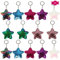 Porte Clef Fille, 14Pcs Porte-clés avec Paillettes Réversibles, Porte-clés Étoile, Porte-Clés Mode Pendentif, Porte-clés Thème pour Cadeau de Fête d'Anniversaire, Fournitures Remplissage de Sacs