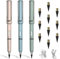 Yomaido Ewiger Bleistift - 3 PCs Metall Tintenlose Bleistifte mit 10 Austauschbarem Graphitstift Kopf, Magic Pencil, Everlasting Pencil Set