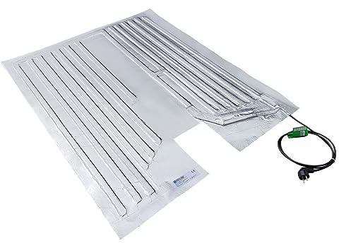 REKUBIK IBC Heizmatte Alukaschiert Bodenheizmatte IP54 (230V) Palettengröße 120x80cm (600/800l IBC), Temperatur 40°C