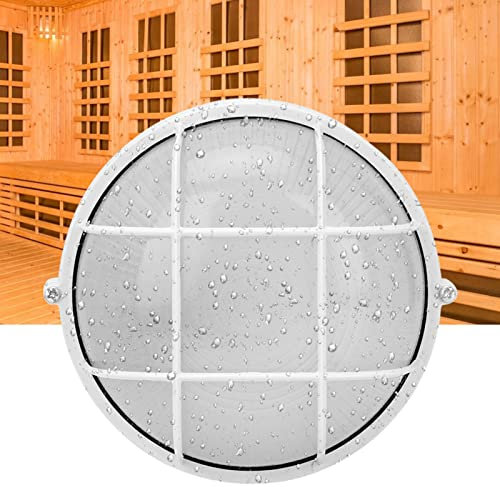 Jadeshay Lampe De Sauna Anti-déflagrante, Lampe De Plafond Ronde Résistante à L'humidité Et Aux Hautes Températures pour Le Fil E27 De Salle De Vapeur De Salle De Sauna