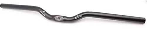 Cykelstyre i aluminium riser bar singlespeed fast enkel hastighet singlespeed 25,4 H30 styre bredd 600 mm (svart)