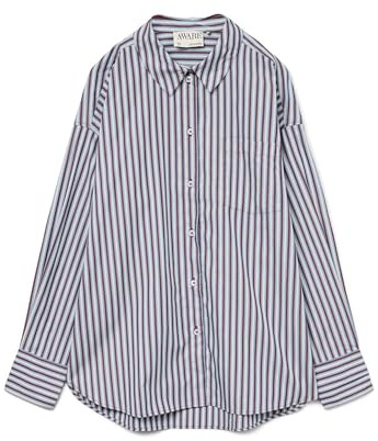 VERO MODA Awparina LS Loose Stripe Shirt VMA Noos, Allure, M