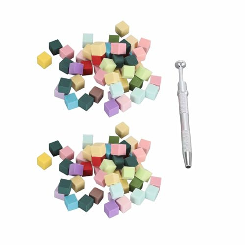 Bloc tampon éponge à ongles, lime à polir, 100 pièces, éponge douce, Mini Cubes de Tofu pour Nail Art avec clip pour manucure, Portable, polyvalent et Durable