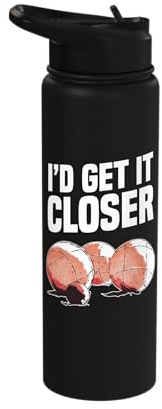 Boules Game Balls Get It Closer Match Petanque Player Stainless Steel Insulated Water Bottle