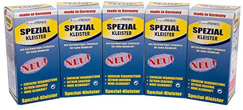 5x Spezial Kleister Tapetenkleister Papier Rauhfaser a 200g / 1 kg