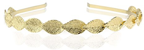 rosenice Haarband Goldene Blätter Stirnband Haarreif Braut Haarschmuck