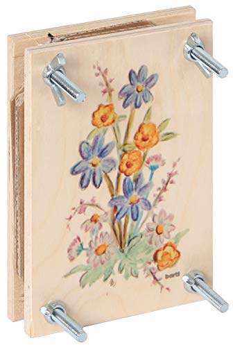 Bartl 111370 - Pressa per fiori in legno, 15 cm x 10 cm, colorata di alta qualità, made in Germany.