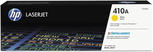 HP 410A (CF412A) Gelb Original Toner für HP Color Laserjet Pro M452, HP Color Laserjet Pro M477 ,Standard