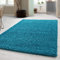 Carpetsale24 Shaggy Hochflor Teppich, 100x200 cm, Türkis, weich, flauschig, modern, einfarbig, Für Schlafzimmer oder Flur, für Wohnzimmer Schlafzimmer Flur