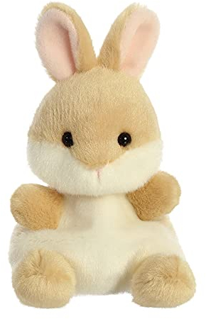 Aurora Palm Pals, Ella the Bunny Soft Toy, 61243, 5 inches, Beige , Brown