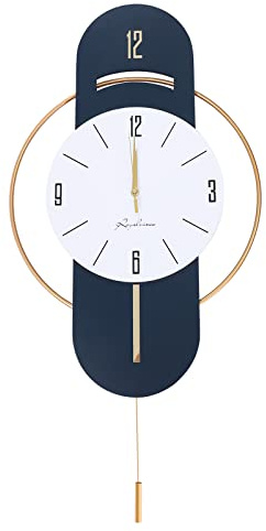DYRABREST Large Wall Clocks for Living Room Decor,Modern Silent Wall Clocks Battery Operated,Non-Ticking Wall Watch for Bedroom Office Kitchen Home Decoration,Iron Art Clock for Indoor House