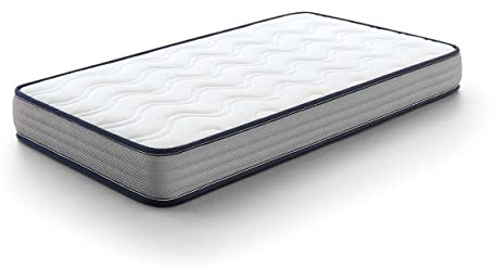 Kuo Baby - Baloo spjälsäng madrass | Madrass i skum och viskoelastisk | Reversible, Hygienisk och andningsbar | 115 x 55 cm