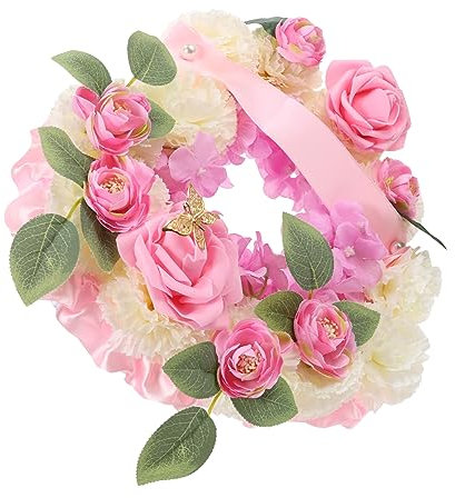 ABOOFAN De Artificial Guirnalda Funeraria Flor Funeraria Diseño Compacto para Funerales