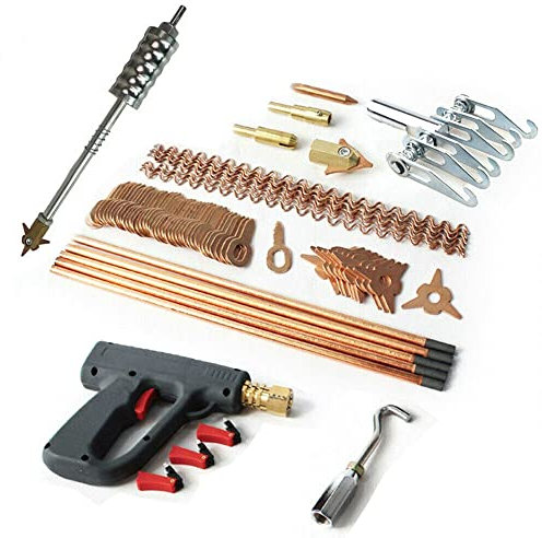 BAOCHADA Kit de débosselage de 86 pièces - Kit de débosselage de carrosserie - Kit de réparation de bosses - Pour réparation de bosses - Avec poste de soudure de carrosserie