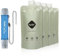 Yuclet Squeeze Wasserfiltersystem mit 4 Quetschwasserbeuteln und 0,1 Mikron Wasserfilterstrohhalm, Survival-Ausrüstung für Camping, Reisen, Rucksackreisen, Wandern und Notfallvorsorge