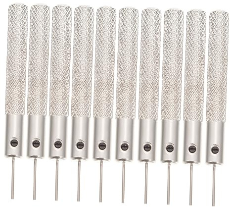 HOMSFOU 10pcs Sim Card Remover Pins Ejector Tool Set Lightweight Iron Material Reduce Damage to Phone Jack Universal for Mobile Phone Sim Tray Extraction