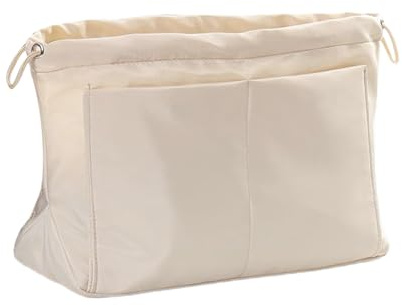 Organizador de asas – interior multicompartimentos para bolsos, almacenamiento de maquillaje de viaje resistente con separadores ajustables, organizador ligero para mujer, trabajo, viaje,