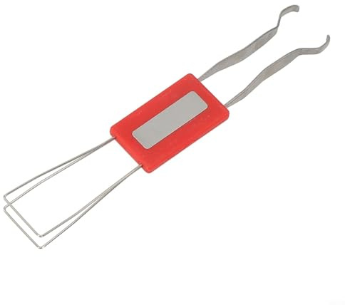 Extractor de teclas de teclado mecánico y herramienta extractora de husillo con diseño de doble cabezal para Cherry MX y otros teclados mecánicos (rojo)