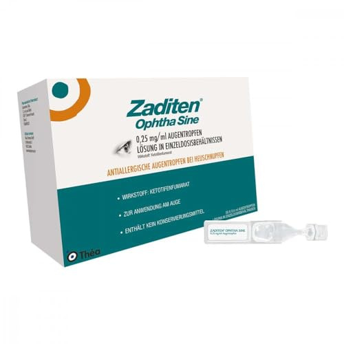 ZADITEN ophtha sine 0,25 mg/ml Augentropfen EDO, 50 St. Einzeldosispipetten