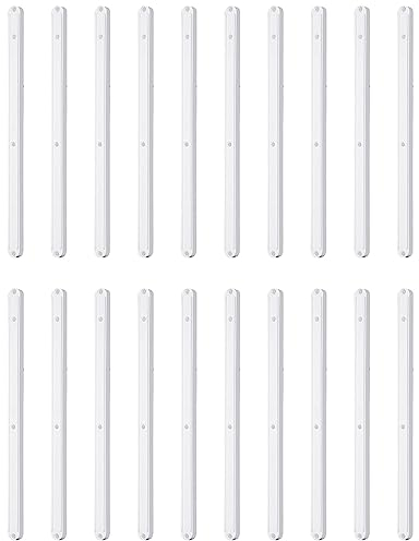 BBTISG 10 Paar Schienen für Schubladen, 300mm Schubladenschienen aus Kunststoff Schubkasten Führungsleisten Kunststoff Schubkasten Führungsleisten für 17mm Rillen Schublade