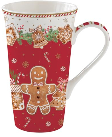 Easy Life Jumbo-kopp, kopp FANCY GINGERBREAD pepparkaksgubbe 600 ml