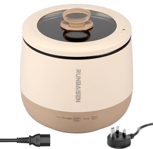 Electric Mini Rice Cooker - 1.6L Rice Maker for 2-4 Servings - Fast Cooking, Warmer, Dry Protection