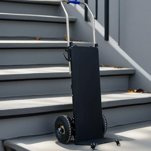 WEIMILOR Electric Stair Climbing Dolly, Powered Electric Stair Climbing Hand Trucks Dolly Cart for Moving 440lb Capacity Heavy Duty Stair Climber