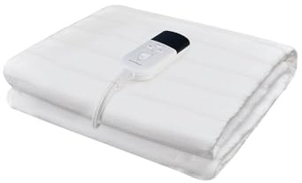 RUIANBAO - Manta eléctrica con función de Apagado automático de 4/6/12 Horas, Control de Temperatura de 3 Niveles, Dimensiones 150 x 80 cm, diseño con protección contra sobrecalentamiento,