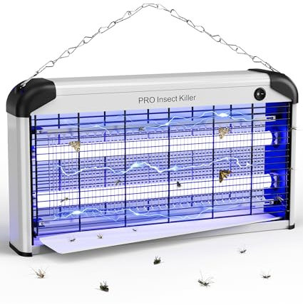 PAL&SAM 7030 Tueur d'insectes pour Moustique, 30W Piège à Insectes Volants Electrique, 2400V Lampe UV Anti Moustique Interieur Efficace pour Mouches Guêpes Moucherons Moustiques Mites