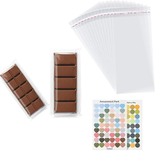 Omeblos Wax Melt Packaging Snap Bar Bags,6 x 21 cm