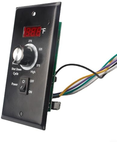 Granulés de bois 9017 Thermostat numérique, mode haut et mode fumée pour un contrôle optimal de la température (2,0 tr/min)