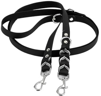dog leash, Guinzagli fatti a mano for cani e gatti, guinzaglio a tracolla for cani, corda for correre e camminare, forniture for animali domestici all'aperto, doppi,Hands Free(Black Smart APP)